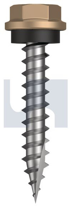 Type 17 Hex Head + Washer #10-12 X30 Pale Terracotta - Cl4
