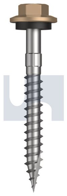 Type 17 Hex Head + Washer #12-11 X50 Pale Terracotta - Cl4