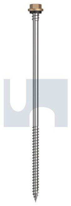 Type 17 Sds Hex + Wash + Xgrip #14-10 X175 Pale Terracotta - Cl4