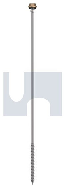 Type 17 Sds Hex + Wash + Xgrip #14-10 X300 Pale Terracotta - Cl4