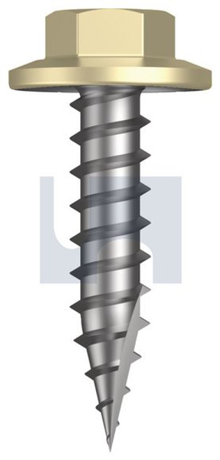 Type 17 Flanged Hex Head #12-11 X25 Sandbank (Straw) -Cl4