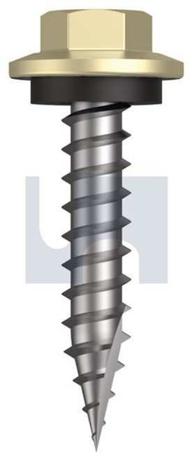 Type 17 Hex Head + Washer #12-11 X30 Sandbank (Straw) -Cl4