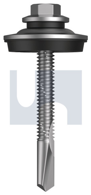 S500 Tiger Self Drilling Screw Cyclone - Multiseal #12-24 X50 Shale Grey (Gull Grey) -Cl4