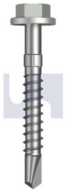 Metal Self Drilling Screw Flg Hex Head #14-10 X50 Shale Grey (Gull Grey) -Cl4