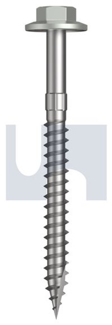 Type 17 Flanged Hex Head #12-11 X65 Shale Grey (Gull Grey) -Cl4