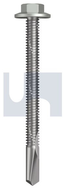 S500 Tiger Self Drilling Screw Flanged Hex Head #12-24 X65 Surfmist (Titania) -Cl4