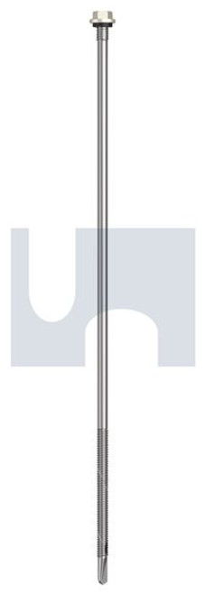 S500 Tiger Self Drilling Screw Hex + Washer + Xgrip #14-20 X300 Surfmist (Titania) -Cl4