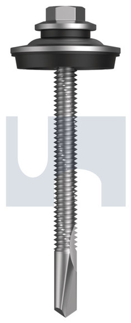 S500 Tiger Self Drilling Screw Cyclone - Multiseal #12-24 X65 Surfmist (Titania) -Cl4