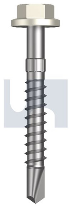 Metal Self Drilling Screw Flg Hex Head #14-10 X50 Surfmist (Titania) -Cl4