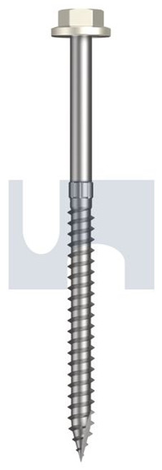 Type 17 Flanged Hex Head #14-10 X100 Surfmist (Titania) -Cl4