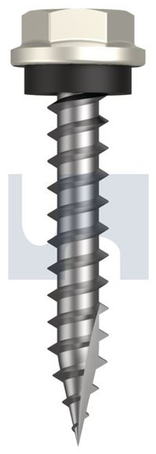Type 17 Hex Head + Washer #10-12 X30 Surfmist (Titania) -Cl4