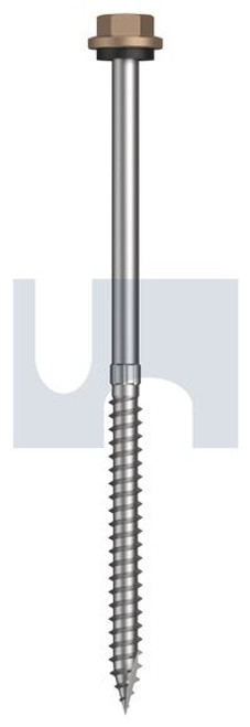 Type 17 Hex Head + Washer #14-10 X125 Stone - Cl4