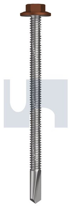 S500 Tiger Self Drilling Screw Flanged Hex Head #12-24 X85 Terrain - Cl4