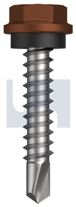 Metal Self Drilling Screw Hex Head + Washer #10-16 X25 Terrain - Cl4
