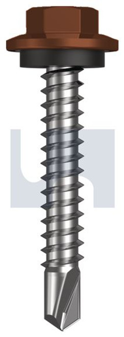 Metal Self Drilling Screw Hex Head + Washer #12-14 X35 Terrain - Cl4