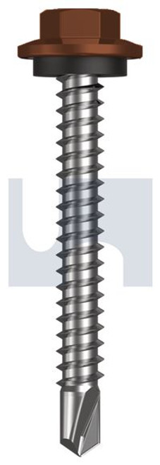 Metal Self Drilling Screw Hex Head + Washer #12-14 X45 Terrain - Cl4