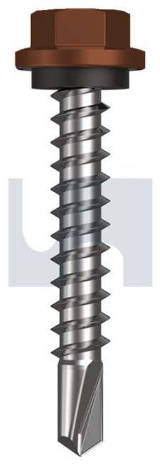 Metal Self Drilling Screw Hex Head + Washer #14-10 X42 Terrain - Cl4