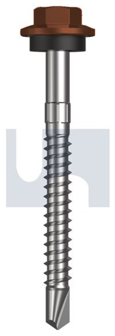 Metal Self Drilling Screw Hex Head + Washer #12-14 X55 Terrain - Cl4