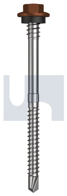 Metal Self Drilling Screw Hex + Washer + Xgrip #12-14 X80 Terrain - Cl4