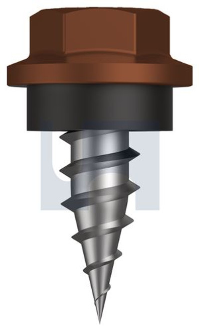 Needle Pt Self Drilling Screw Hex + Wash #8-15 X12 Terrain - Cl4