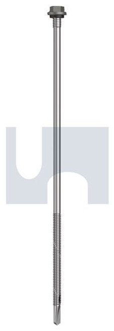 S500 Tiger Self Drilling Screw Hex + Washer + Xgrip #14-20 X250 Wallaby - Cl4