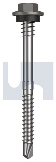Metal Self Drilling Screw Hex + Washer + Xgrip #12-14 X68 Wallaby - Cl4