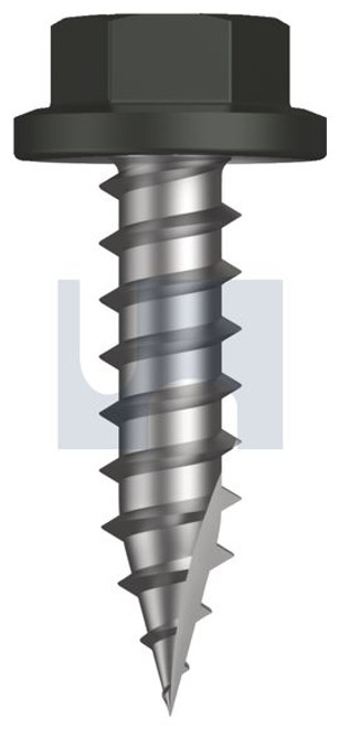 Type 17 Flanged Hex Head #14-10 X25 Woodland Grey (Thunder) -Cl4