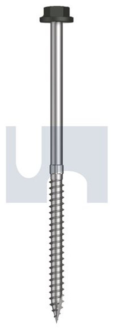 Type 17 Flanged Hex Head #14-10 X125 Woodland Grey (Thunder) -Cl4