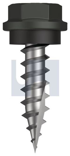 Type 17 Hex Head + Washer #10-12 X20 Woodland Grey (Thunder) -Cl4