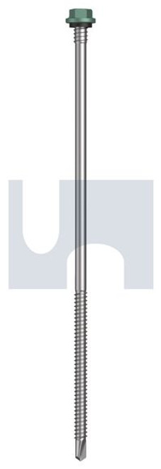 Metal Self Drilling Screw Hex + Washer + Xgrip #14-14 X205 Wilderness (Rivergum) -Cl4