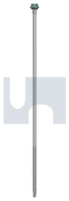 Metal Self Drilling Screw Hex + Washer + Xgrip #14-14 X300 Wilderness (Rivergum) -Cl4