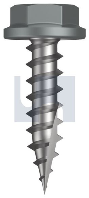 Type 17 Flanged Hex Head #10-12 X20 Windspray (Smokey) -Cl4