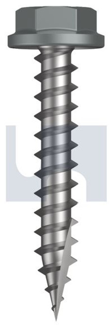 Type 17 Flanged Hex Head #10-12 X30 Windspray (Smokey) -Cl4