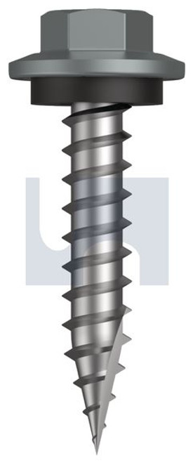 Type 17 Hex Head + Washer #12-11 X30 Windspray (Smokey) -Cl4