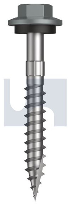 Type 17 Hex Head + Washer #12-11 X45 Windspray (Smokey) -Cl4