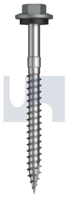 Type 17 Hex Head + Washer #12-11 X65 Windspray (Smokey) -Cl4