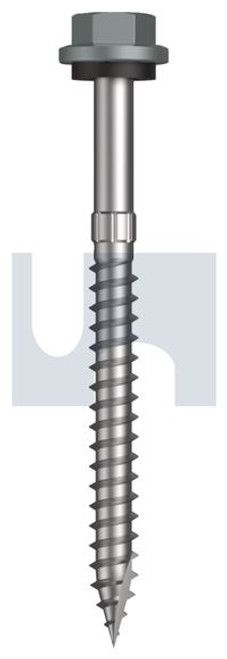 Type 17 Hex Head + Washer #14-10 X75 Windspray (Smokey) -Cl4