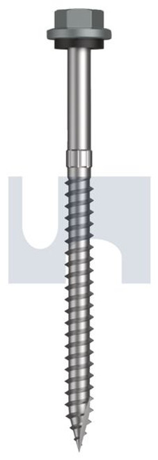 Type 17 Hex Head + Washer #14-10 X90 Windspray (Smokey) -Cl4