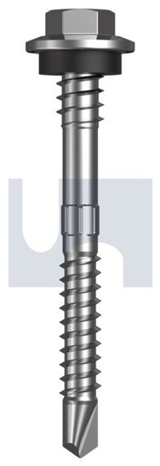 Metal Self Drilling Screw Hex + Washer + Xgrip #12-14 X48 Jasper - Cl4