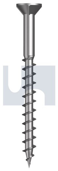 Chipboard Sds Csk Rib #8-9 X51 Zinc Yellow Passivate