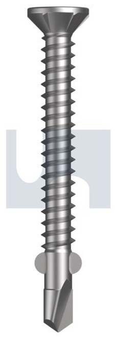 Metal Wings Countersunk #10-16 X45 Zinc Yellow Passivate