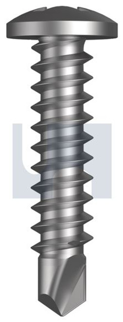 Metal Self Drilling Screw Pan Head #8-18 X20 Zinc Yellow Passivate
