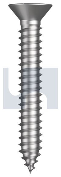 Self Tapper Csk Xr Ss304 #12 X 1-3/4 Ansi B18.6.4 Pk100