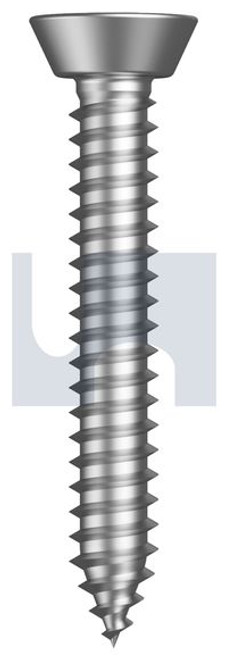 Self Tapper Undercut Csk Xr Ss304 #8 X 3/8 Ansi B18.6.4 Pk1000