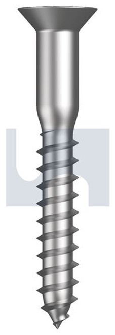 Wood Screw Csk Xr Ss304 #12 X 1-1/4 Jis B1112 Pk100