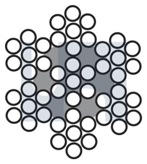 Wire Rope 3.2Mm 7 X 7 Ss316 X 1000M Hec