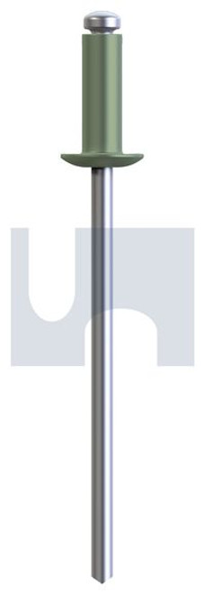 Rivet Dome Hd 73As2 - 4-4 (3.2 X 10) Pk 1000 Pale Eucalypt