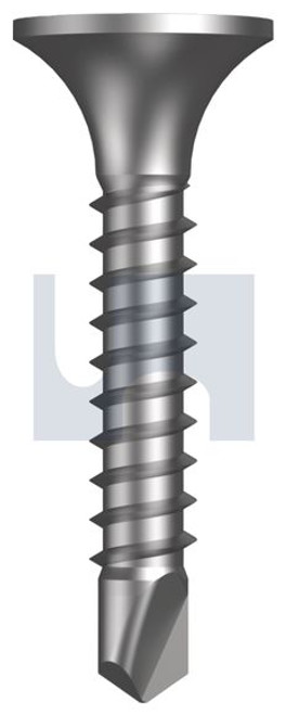 Metal Self Drilling Screw Bugle Head  #6-20 X25 Zinc Yellow Passivate