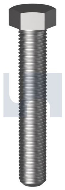 Hex Set Screw Unf Ss304 5/8 X 1-1/2 Ansi B18.2.1
