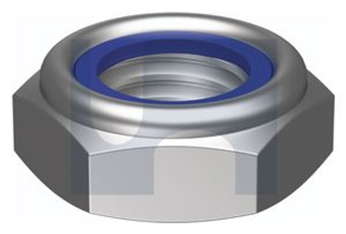 Nut Nyloc Thin Hex Unc Ss304 3/8 Hec